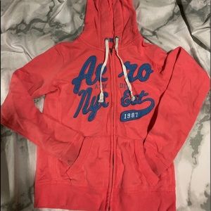 Hot pink and blue jacket